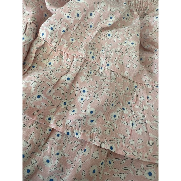 Princess Polly Mini Skirt Crop Top Matching Set Women 8 Pink White Floral Ruffle - Picture 12 of 12